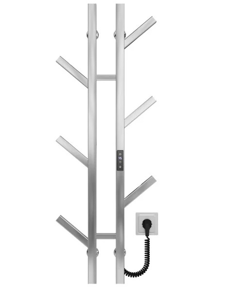 Электрический полотенцесушитель Deffi Sakura П6 100х1000 E правое подключение JD04 хром A.SR.100.10.6.E.C.R.2