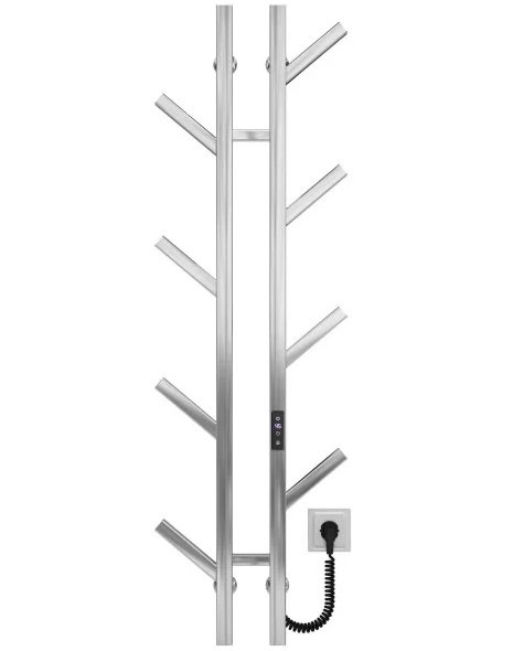 Електрична сушарка для рушників Deffi Sakura П8 100х1200 E праве підключення JD04 хром A.SR.120.10.8.E.C.R.2