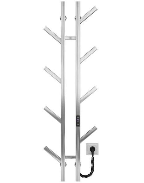 Електрична сушарка для рушників Deffi Sakura П8 100х1200 E праве підключення JD04 хром A.SR.120.10.8.E.C.R.2