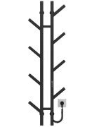 Электрический полотенцесушитель Deffi Sakura П8 100х1200 E правое подключение JD04 черный A.SR.120.10.8.E.B.R.2