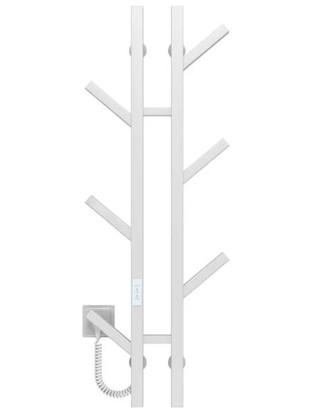 Електрична сушарка для рушників Deffi Sakura П6 100х1000 E ліве підключення WD04 білий A.SR.100.10.6.E.W.L.4