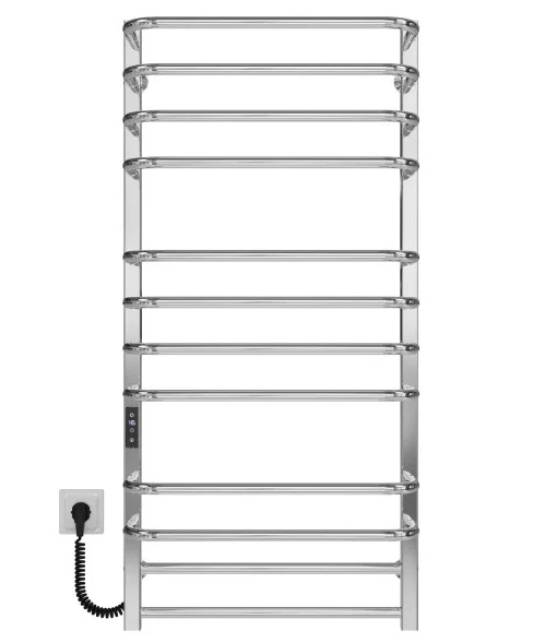 Электрический полотенцесушитель Deffi Lux П12 500х1100 левое подключение JD04 хром A.LU.110.50.12.E.C.L.2