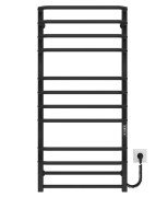 Електрична сушарка для рушників Deffi Lux П12 400х1100 праве підключення JD04 чорний A.LU.110.40.12.E.B.R.2