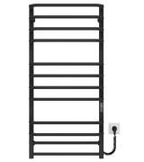 Электрический полотенцесушитель Deffi Lux П12 500х1100 правое подключение JD04 черный A.LU.110.50.12.E.B.R.2