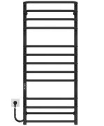 Електрична сушарка для рушників Deffi Lux П13 500х1200 ліве підключення JD04 чорний A.LU.120.50.13.E.B.L.2