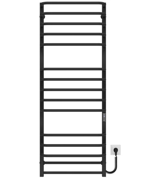 Электрический полотенцесушитель Deffi Lux П15 500х1400 правое подключение JD04 черный A.LU.140.50.15.E.B.R.2