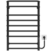 Электрический полотенцесушитель Deffi Lux П9 600х800 правое подключение JD04 черный A.LU.80.60.9.E.B.R.2