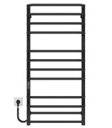 Электрический полотенцесушитель Deffi Lux П12 600х1100 левое подключение JD04 черный A.LU.110.60.12.E.B.L.2