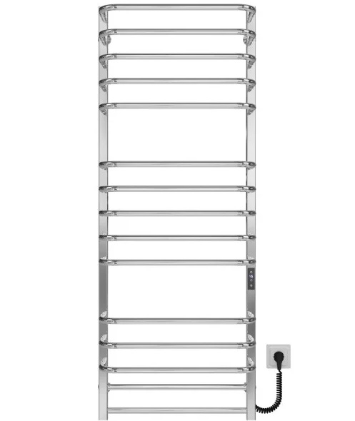 Електрична сушарка для рушників Deffi Lux П15 600х1400 праве підключення JD04 хром A.LU.140.60.15.E.C.R.2