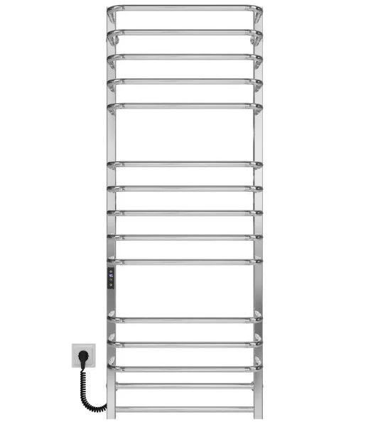 Электрический полотенцесушитель Deffi Lux П15 500х1400 левое подключение JD04 хром A.LU.140.50.15.E.C.L.2