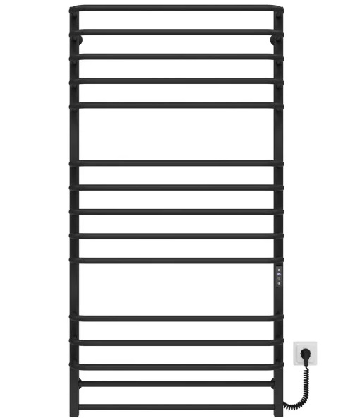 Электрический полотенцесушитель Deffi Lux П15 700х1400 правое подключение JD04 черный A.LU.140.70.15.E.B.R.2