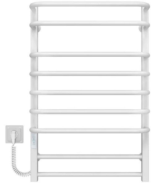 Электрический полотенцесушитель Deffi Lux П9 600х800 левое подключение WD04 белый A.LU.80.60.9.E.W.L.4