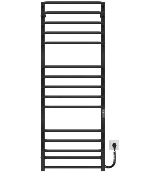 Электрический полотенцесушитель Deffi Lux П15 600х1400 правое подключение JD04 черный A.LU.140.60.15.E.B.R.2