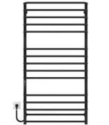 Електрична сушарка для рушників Deffi Lux П15 700х1400 ліве підключення JD04 чорний A.LU.140.70.15.E.B.L.2