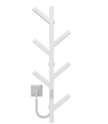 Электрический полотенцесушитель Deffi Kir П6 800 левое подключение WD04 белый A.KR.80.6.E.W.U.4