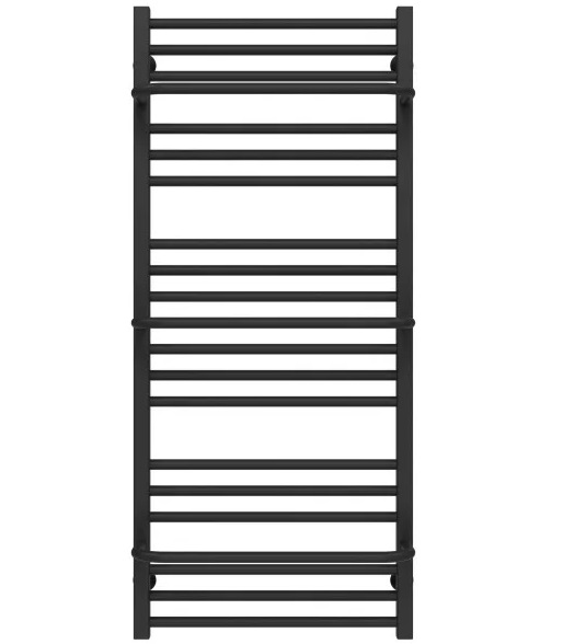 Сушка для рушників водяна Deffi Sigma П21 500х1200 бічне ліве підключення чорний A.SI.120.50.21.B.B