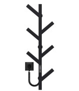 Электрический полотенцесушитель Deffi Kir П6 800 нержавеющая сталь JD04 черный A.KR.80.6.E.B.U.2