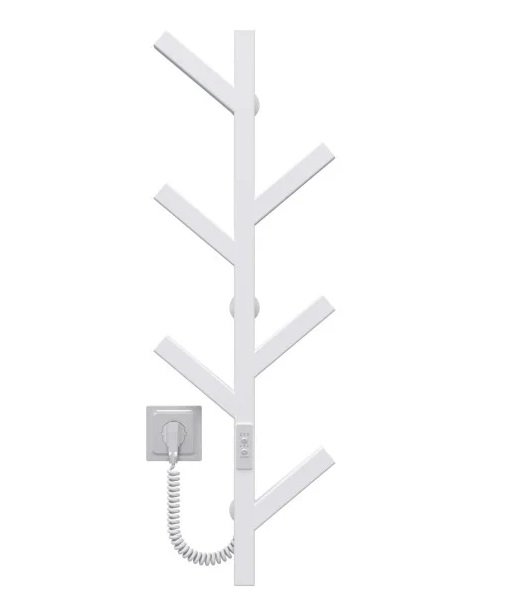 Електрична сушарка для рушників Deffi Kir П6 800 ліве підключення WD04 білий A.KR.80.6.E.W.U.4