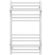 Полотенцесушитель водяной Deffi Sigma П14 500х900 нижнее подключение белый A.SI.90.50.14.W.A