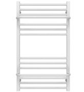 Полотенцесушитель водяной Deffi Sigma П14 500х900 боковое левое подключение белый A.SI.90.50.14.W.B