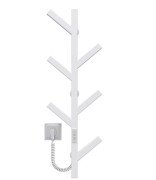 Электрический полотенцесушитель Deffi Kir П6 800 левое подключение WD04 белый A.KR.80.6.E.W.U.4