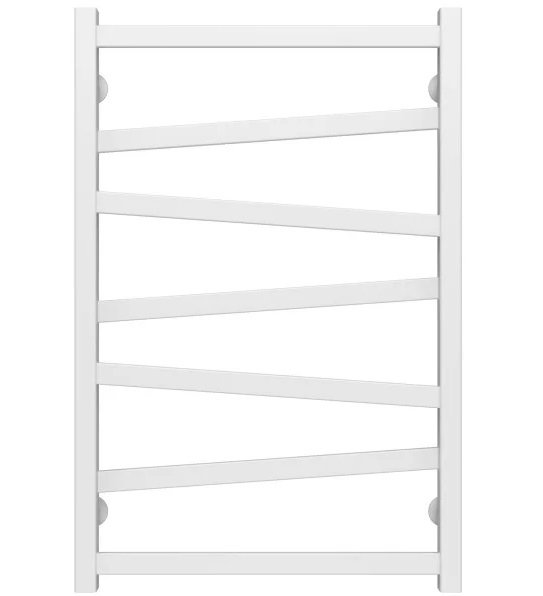 Полотенцесушитель водяной Deffi Alpha П7 500х800 боковое левое подключение белый A.AL.80.50.7.W.B