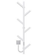 Электрический полотенцесушитель Deffi Kir П6 1000 левое подключение WD04 белый A.KR.100.6.E.W.U.4