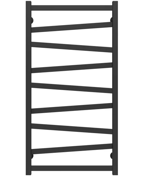 Сушка для рушників водяна Deffi Alpha П9 500х1000 бічне праве підключення чорний A.AL.100.50.9.B.C