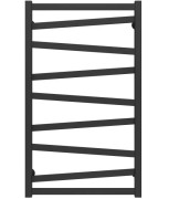 Полотенцесушитель водяной Deffi Alpha П9 500х900 боковое левое подключение черный A.AL.90.50.9.B.B