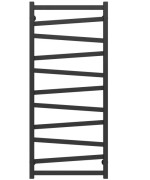 Полотенцесушитель водяной Deffi Alpha П11 500х1200 боковое правое подключение черный A.AL.120.50.11.B.C