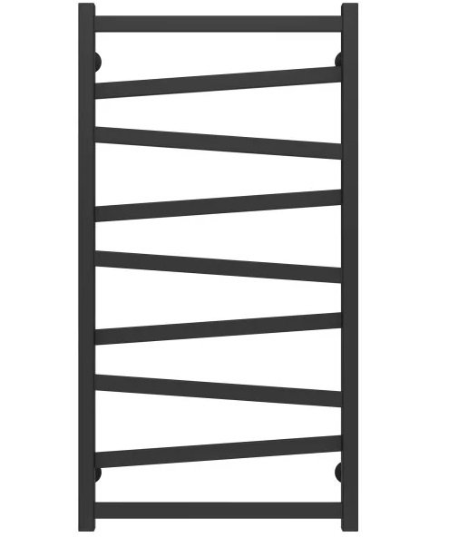 Полотенцесушитель водяной Deffi Alpha П9 500х1000 боковое правое подключение черный A.AL.100.50.9.B.C