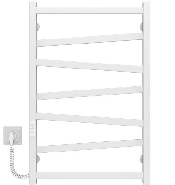 Електрична сушарка для рушників Deffi Alpha П7 500х800 ліве підключення WD04 білий A.AL.80.50.7.E.W.L.4