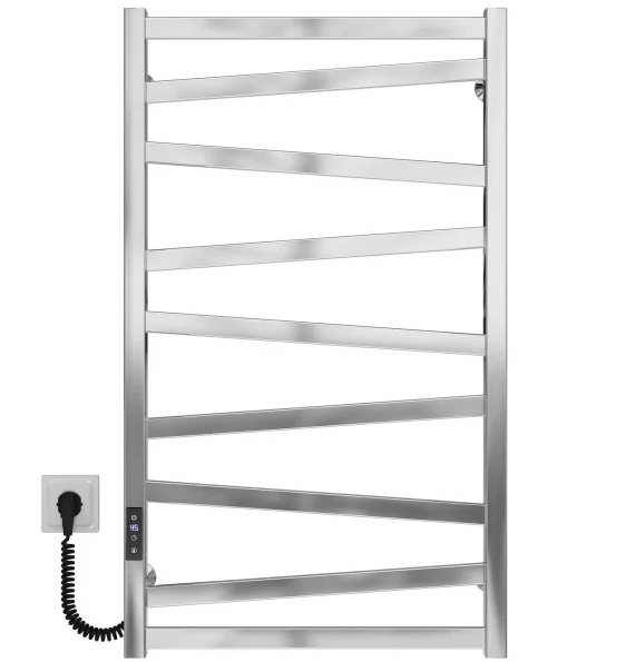 Электрический полотенцесушитель Deffi Alpha П9 500х900 левое подключение JD04 хром A.AL.90.50.9.E.C.L.2