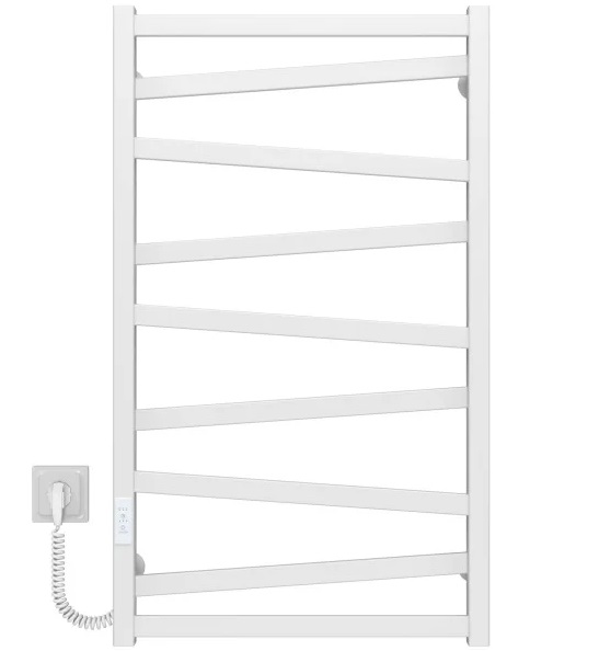 Електрична сушарка для рушників Deffi Alpha П9 500х900 ліве підключення WD04 білий A.AL.90.50.9.E.W.L.4