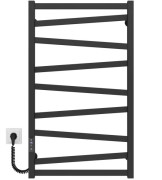 Електрична сушарка для рушників Deffi Alpha П9 500х900 ліве підключення JD04 чорний A.AL.90.50.9.E.B.L.2