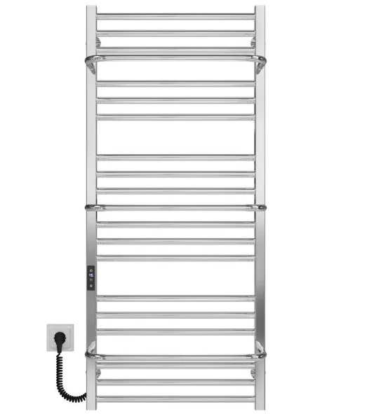 Электрический полотенцесушитель Deffi Sigma П21 500х1200 левое подключение JD04 хром A.SI.120.50.21.E.C.L.2