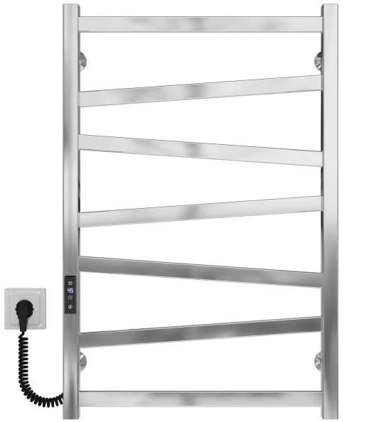 Електрична сушарка для рушників Deffi Alpha П7 500х800 ліве підключення JD04 хром A.AL.80.50.7.E.C.L.2