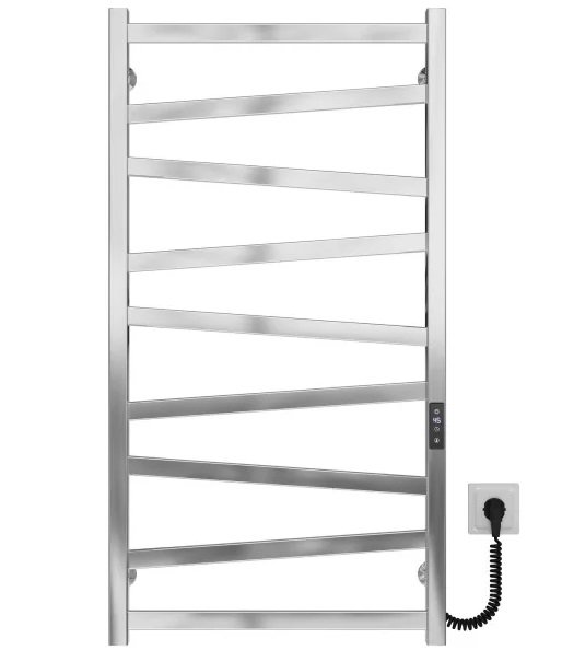Электрический полотенцесушитель Deffi Alpha П9 500х1000 правое подключение JD04 хром A.AL.100.50.9.E.C.R.2