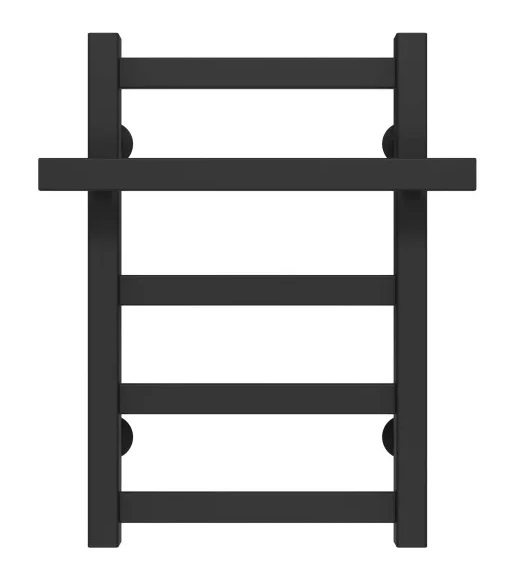 Полотенцесушитель водяной Deffi Nicolе П5 300х500 нижнее подключение черный A.NI.50.30.5.B.A