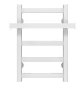 Сушка для рушників водяна Deffi Nicolе П5 300х500 бічне праве підключення білий A.NI.50.30.5.W.C