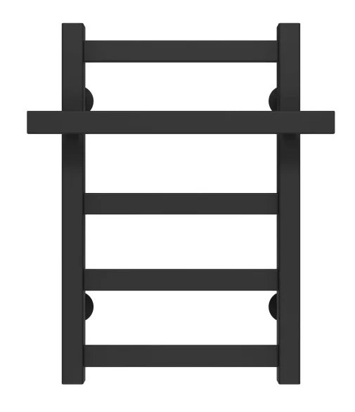 Сушка для рушників водяна Deffi Nicolе П5 300х500 нижнє підключення чорний A.NI.50.30.5.B.A