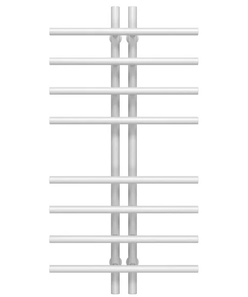 Сушка для рушників водяна Deffi Gray П8 60х1000 нижнє підключення білий A.GY.100.6.8.W.A