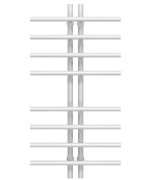 Полотенцесушитель водяной Deffi Gray П8 60х1000 нижнее подключение белый A.GY.100.6.8.W.A