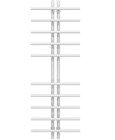 Полотенцесушитель водяной Deffi Gray П10 60х1450 нижнее подключение белый A.GY.145.6.10.W.A