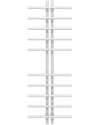 Полотенцесушитель водяной Deffi Gray П10 60х1450 нижнее подключение белый A.GY.145.6.10.W.A