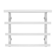 Полотенцесушитель водяной Deffi Lotos П4 400х500 нижнее подключение белый A.LO.50.40.4.W.A