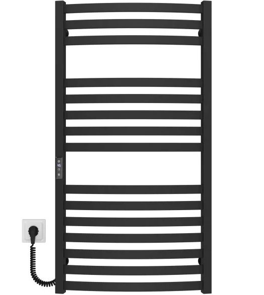 Електрична сушарка для рушників Deffi Dexter П15 500х1000 ліве підключення JD04 чорний A.DR.100.50.15.E.B.L.2