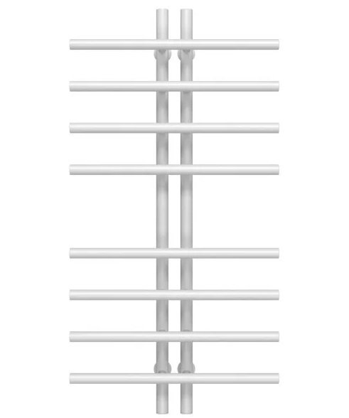 Сушка для рушників водяна Deffi Gray П8 60х1000 нижнє підключення білий A.GY.100.6.8.W.A