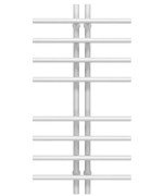 Полотенцесушитель водяной Deffi Gray П8 60х1000 нижнее подключение белый A.GY.100.6.8.W.A