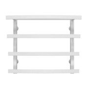 Сушка для рушників водяна Deffi Lotos П4 400х500 нижнє підключення білий A.LO.50.40.4.W.A